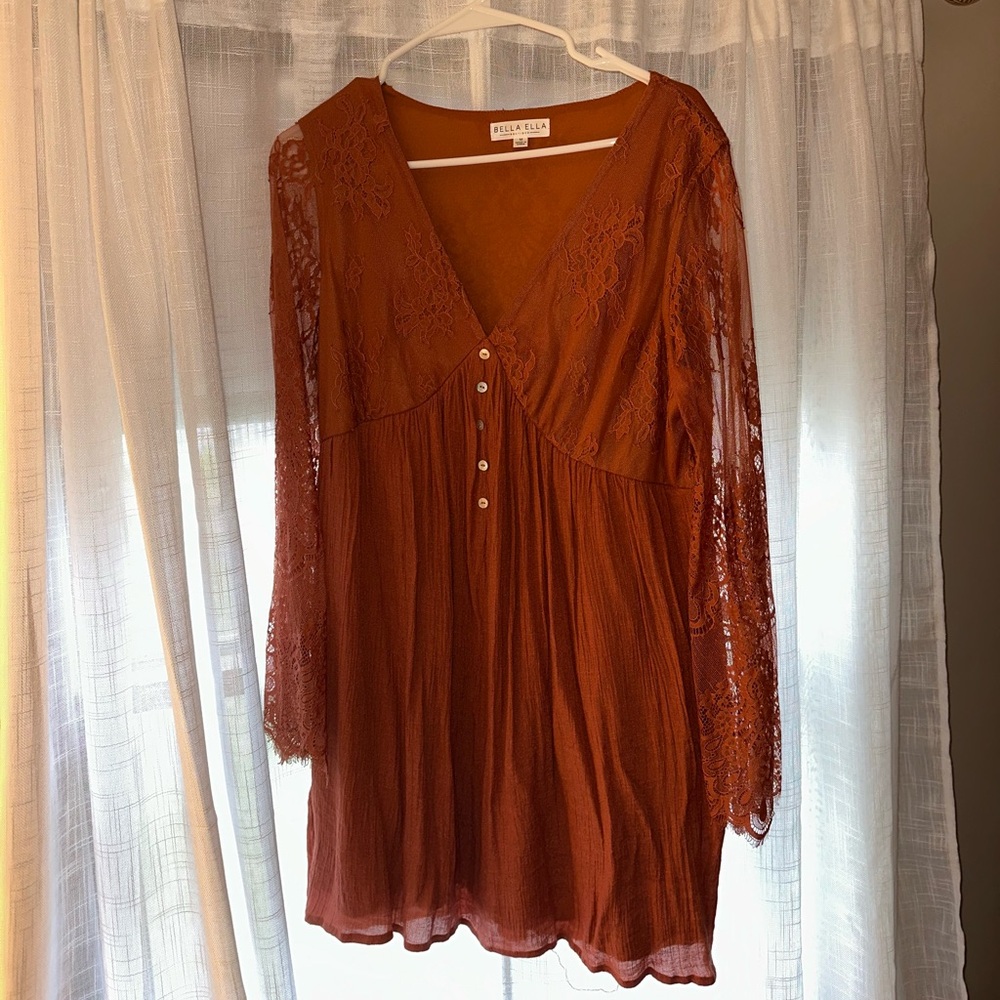 Women's Rust Babydoll Dress
